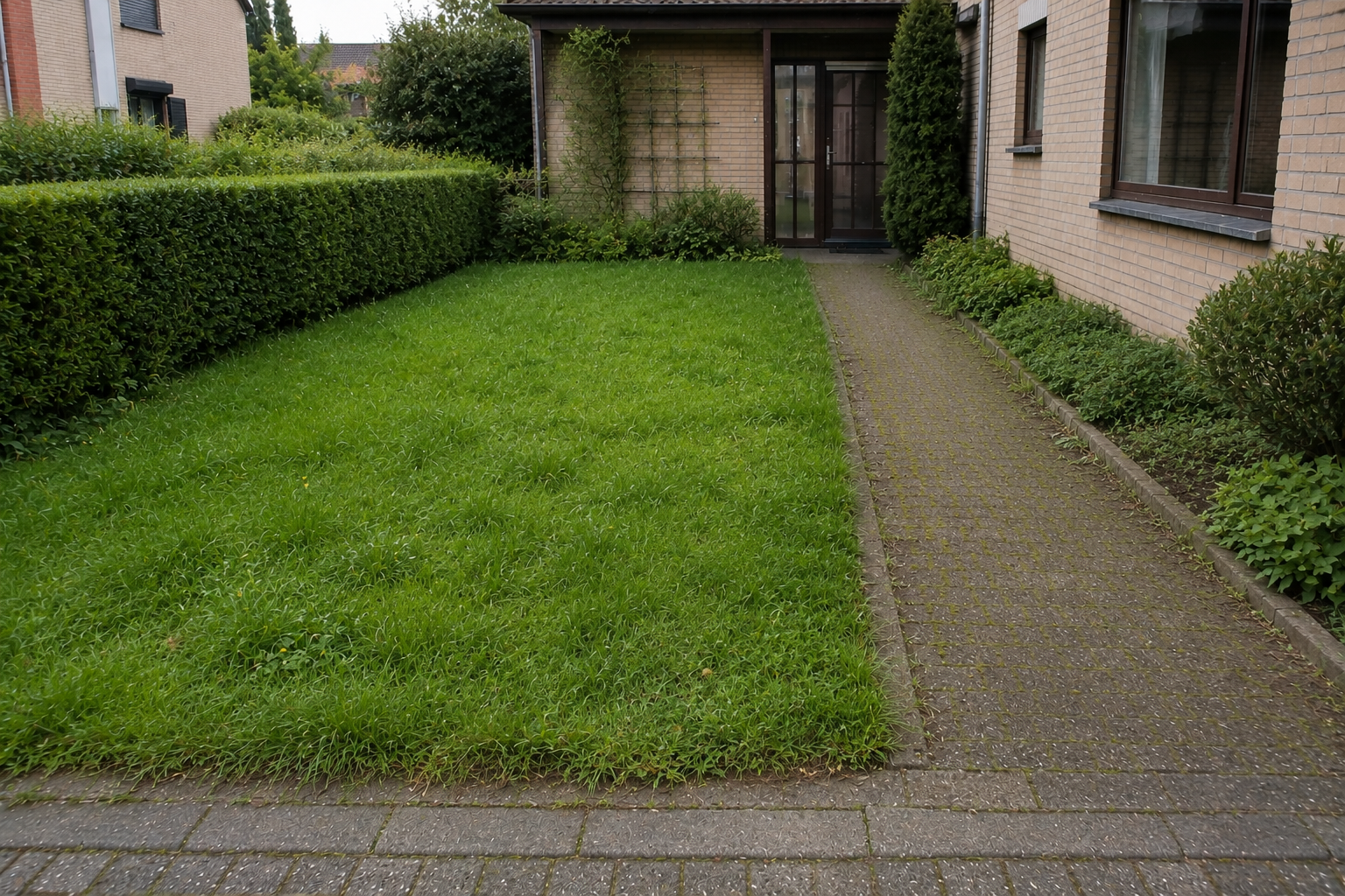 Voor opkuis voortuin